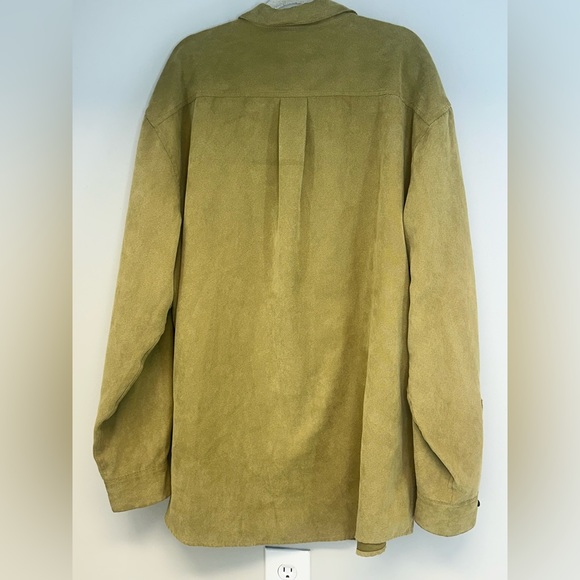 Covington men’s button down shirt size XL tan beige khaki textured - Picture 7 of 9